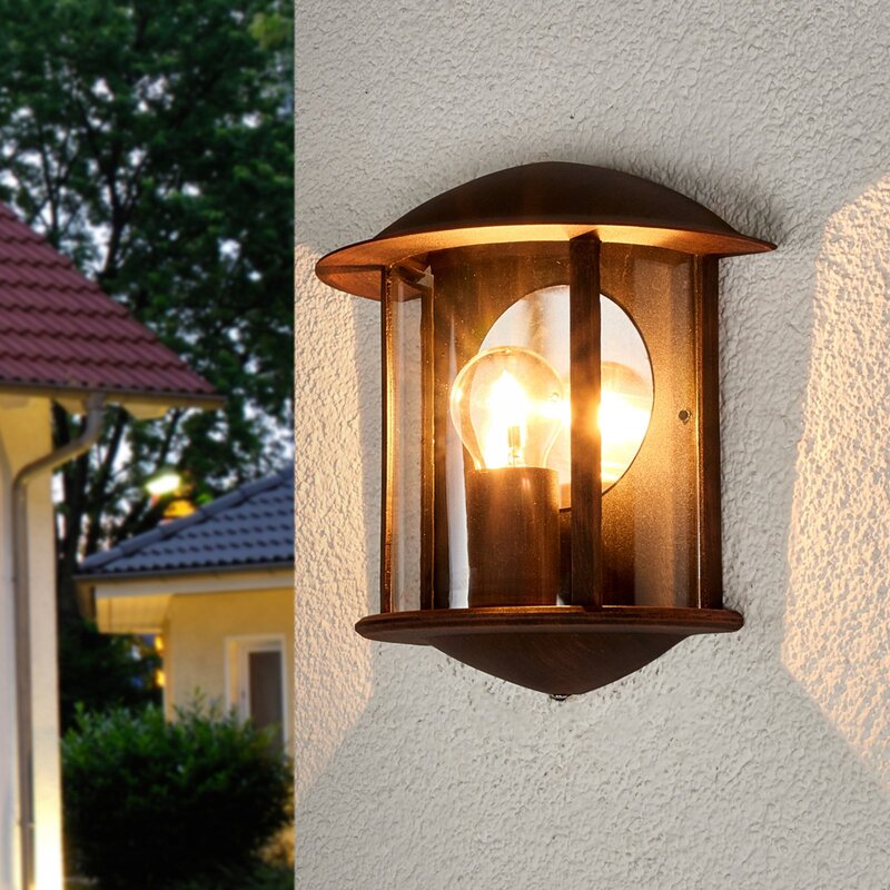 Lindby Außenwandleuchte Maelis halbrund AußenWandleuchte Außenleuchte Garten-Lam - 6291105704564