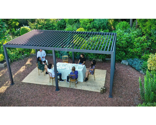Mirador Pergola 3x6 Lamellendach Terrassenüberdachung 11x11cm Pfosten Outdoor - 4306516446476