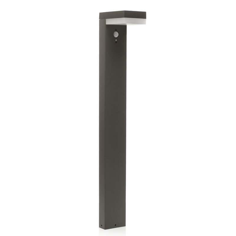 Lindby Pollerleuchte Gartenleuchte Chioma LED Wegeleuchte mit Sensor anthrazit - 4251096556476