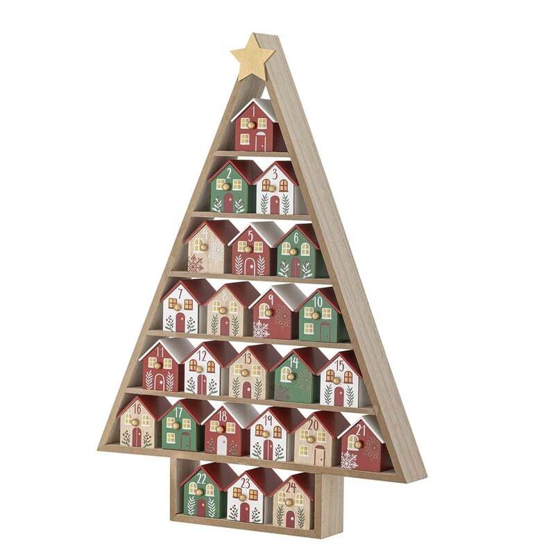 Bloomingville Adventskalender Kalender Calvin Holz Weihnachten SIEHE TEXT/FOTO - 5711173345878