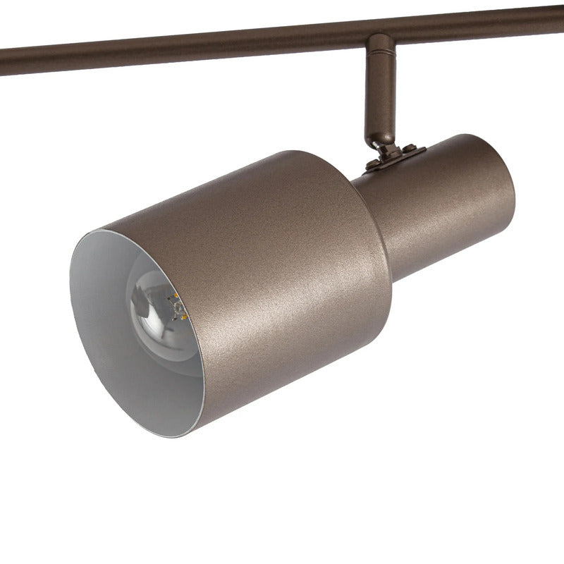 Lindby Deckenstrahler Ovelia LED Strahler dimmbar 4-flg braun 82x9cm IP20 - 4255830920387