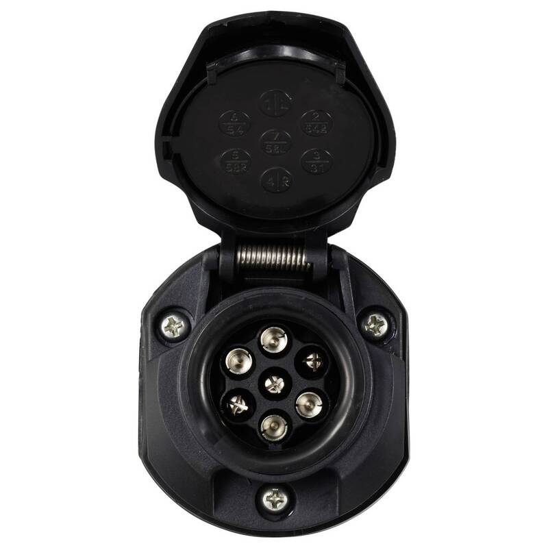 Voltcraft Spannungsreduzierer Adapter 7polig 24V auf 12V für Anhängerbetrieb - 4064161338453