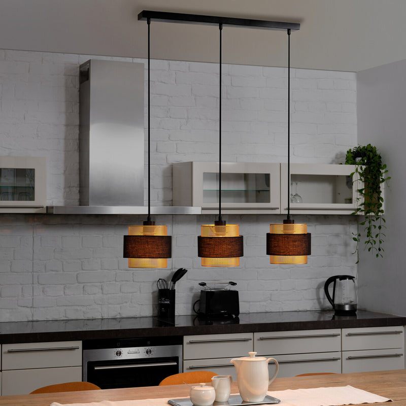 Osram Hängeleuchte Pendelleuchte Decor Hornet Schwarz Gold Wohnzimmer Lampe - 4058075847880