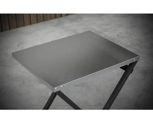 Tenneker Pizza Ofen Klapptisch Grilltisch Ablagetisch Edelstahl schwarz silber - 4306516021024