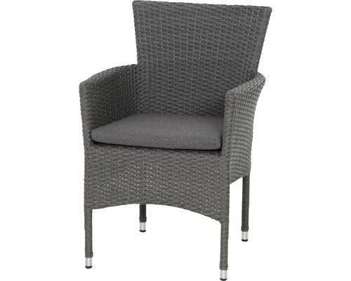 Siena Garden Padova Dining Sessel grau Stuhl Stapelstuhl Gartensessel Outdo406 - 4055938414494