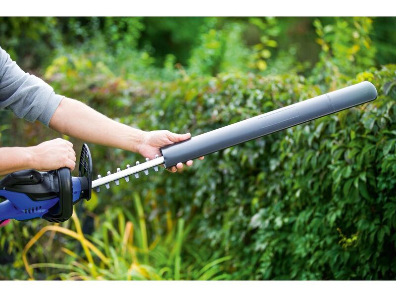 LUX-TOOLS Elektro-Heckenschere E-HS-600/55 A Strauchschere 55cm 20mm - 4007872343255