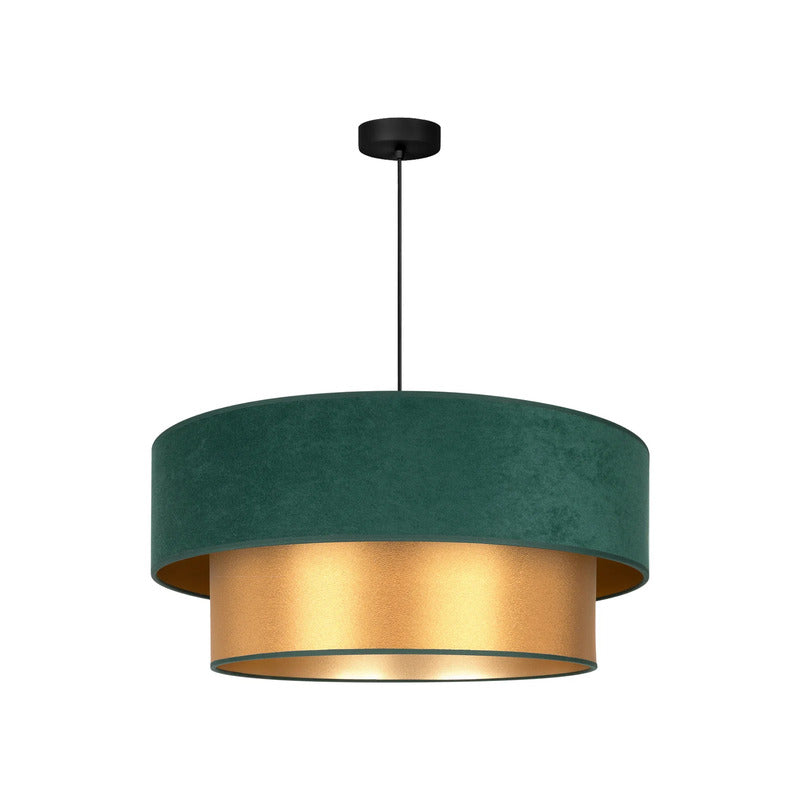 Pendellampe Dorina grün gold E27 Hängelampe Pendelleuchte Lampe Ø60cm 23cm - 0000010059333