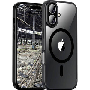 B-Ware JT Berlin Backcover Hülle Case Apple iPhone 16 Plus Schwarz Transparent MagSafe
