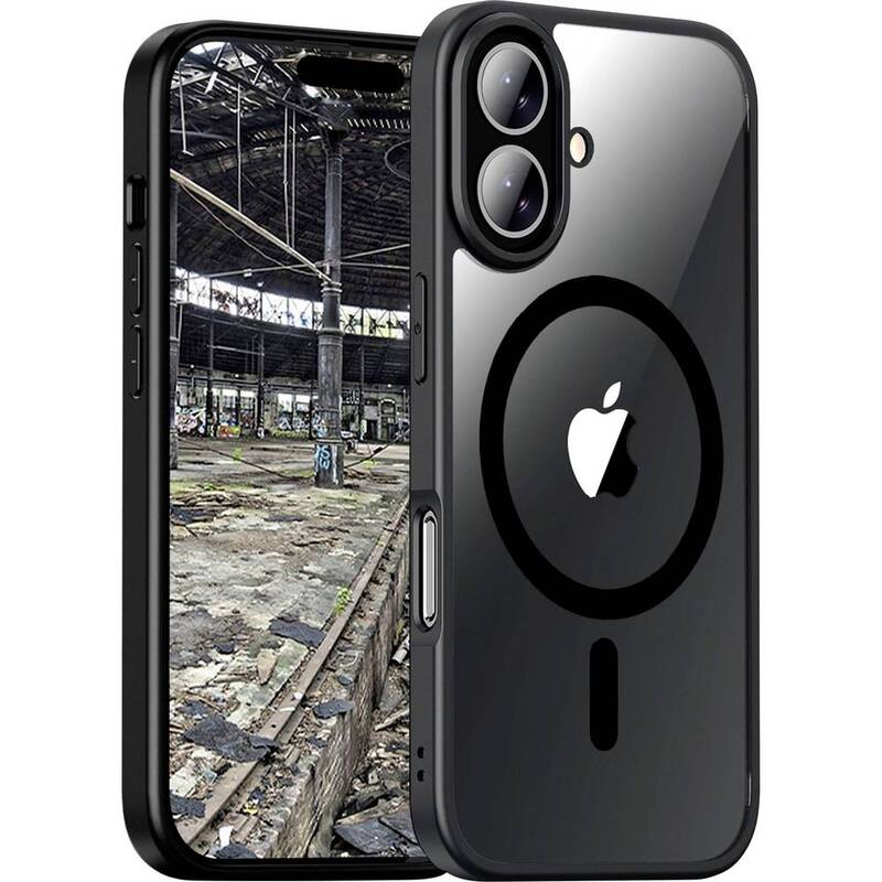 JT Berlin Backcover Hülle Case Apple iPhone 16 Plus Schwarz Transparent MagSafe - 4262386610990