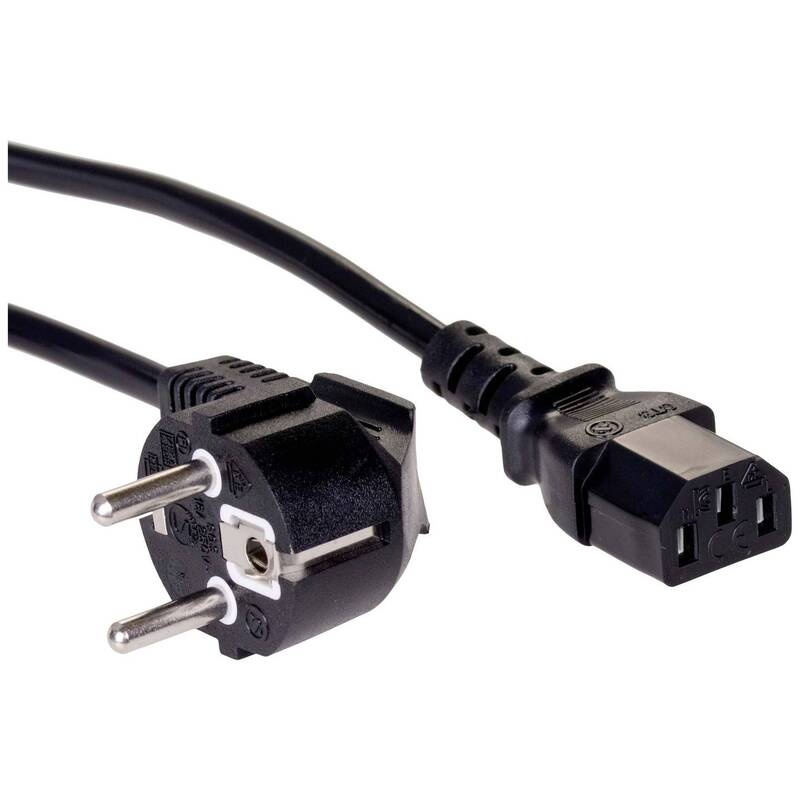 Akyga Stromkabel Strom Anschlusskabel Netzkabel Buchse C13 Schwarz 3 m 10 STÜCK - 5901720130853