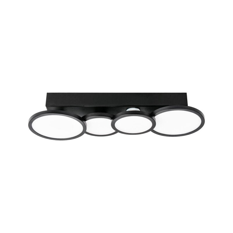 LIGHTME Deckenleuchte Deckenlampe LED Aqua GU10 schwarz Lampen austauschbar964 - 4020856856596