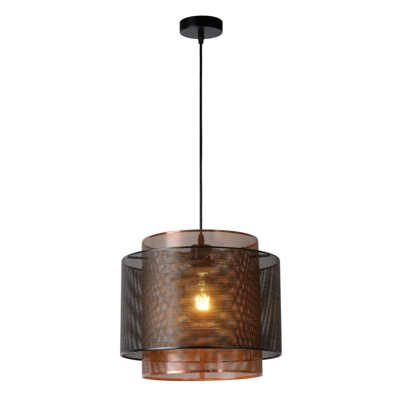 Lucide Hängeleuchte Orrin LED Pendelleuchte Lampe dimmbar schwarz kupfer 28cm - 5411212021878