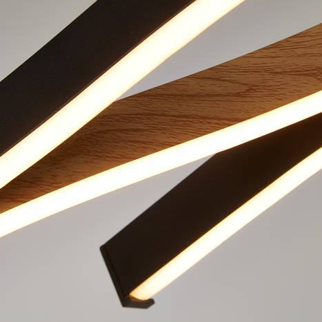 Searchlight Hängeleuchte Pendelleuchte LED Bloom Swirl schwarz Leuchtmittel inkl - 5053423226552