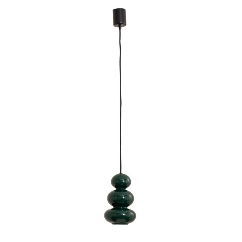 Oman Hängeleuchte Pendelleuchte Glas dunkelgrün glänzend Glasleuchte 14 cm - 5902553240207