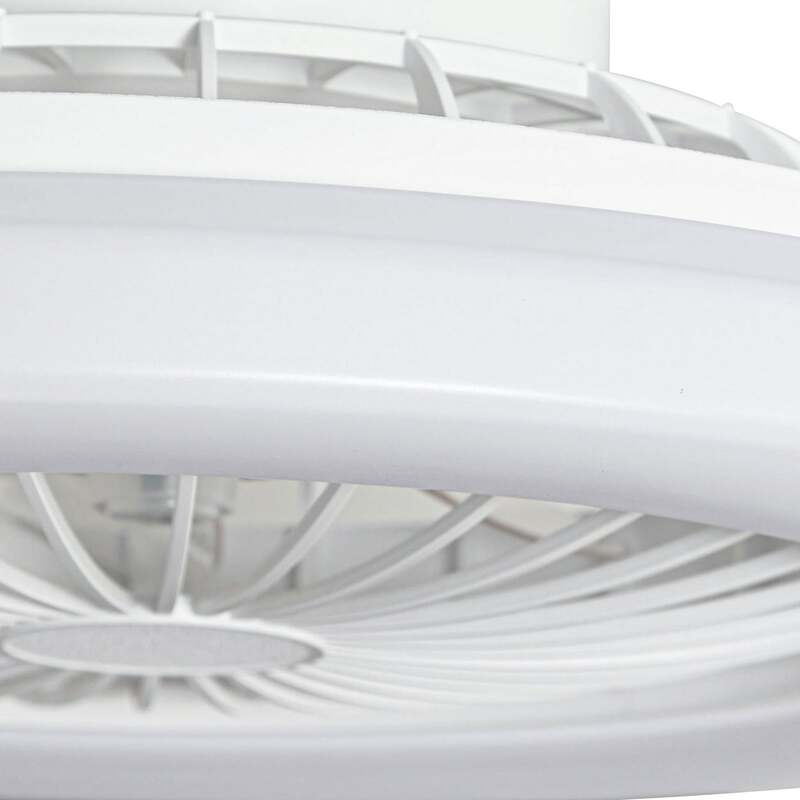 Lindby LED-Deckenventilator Vedin DC 49 cm dimmbar Fernbedienung weiß - 4255830901874