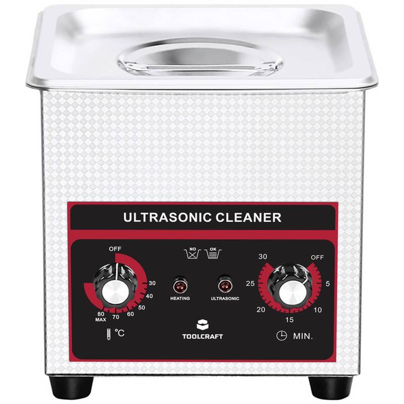 Toolcraft Ultraschallreiniger Schmuck 160W Edelstahl 1.3l mit Heizung Schmuck - 4064161302126