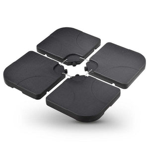 B-Ware Schirmgewicht 4er Set QuadGewicht HDPE befüllbar bis 80kg schwarz stabil