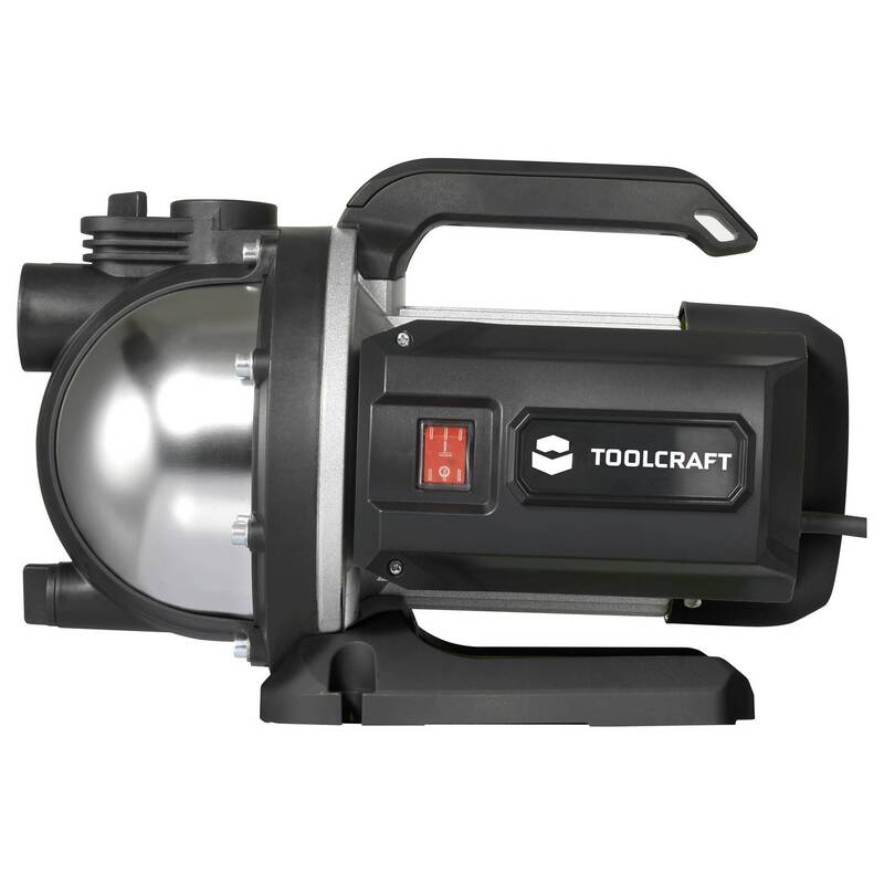 Toolcraft Gartenpumpe Wasserpumpe 7000l/h 48m Druckpumpe IPX4 1100W kompakt - 4064161478548