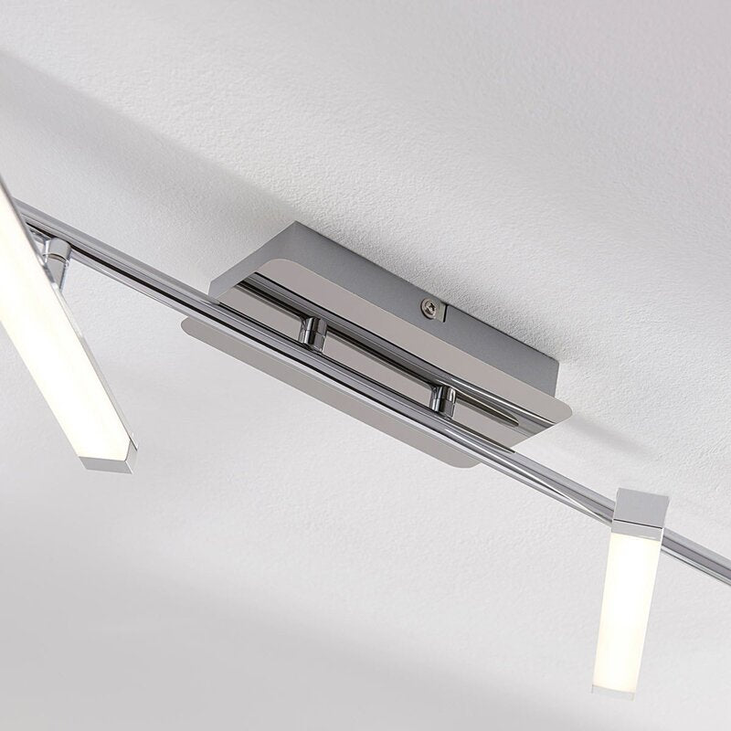 Lindby Deckenleuchte Deckenlampe LED Pilou dimmbar chrom sechsflammig modern - 4251096546897
