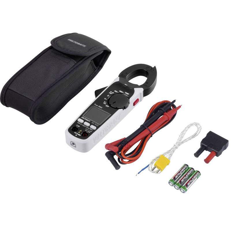 Voltcraft Stromzange VC-522 digitale Messzange 4000 Counts CAT III 600 V Anzeige - 4053199547456