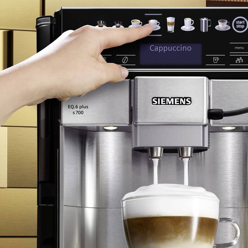 Siemens Hausgeräte Kaffeevollautomat EQ 6 plus S700 Edelstahl 300g 1,7l 1500W - 4242003858851