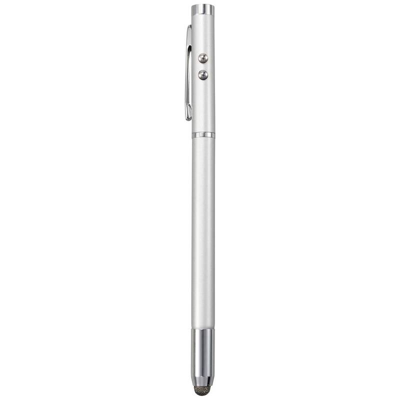Renkforce Laserpointer Eingabestift Kugelschreiber LED Taschenlampe rot 100m - 4064161310213