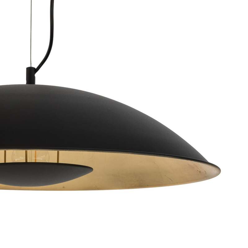 Lindby Pendelleuchte Emilienne Deckenlampe Hängeleuchte Lampe1-flmg E27 schwarz - 4251096535433