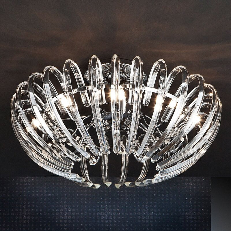 Schuller Valencia Deckenleuchte Lampe Ariadna Kristall klar chrom transparent - 8435435311490