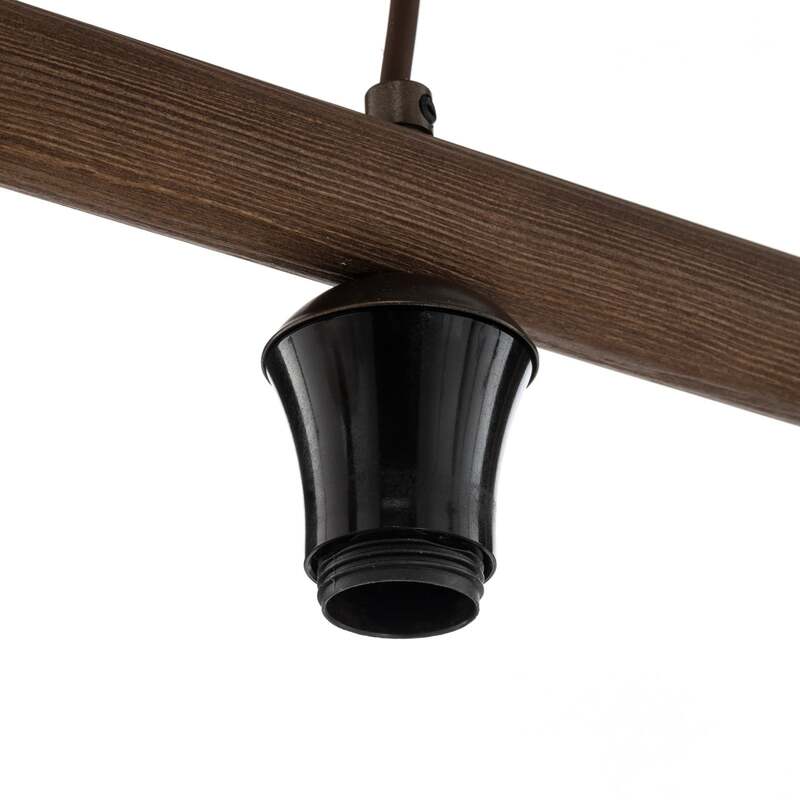TK Lighting Pendelleuchte Hängeleuchte Salvia LED Lampe dimmbar braun 95x15cm - 5906135110704