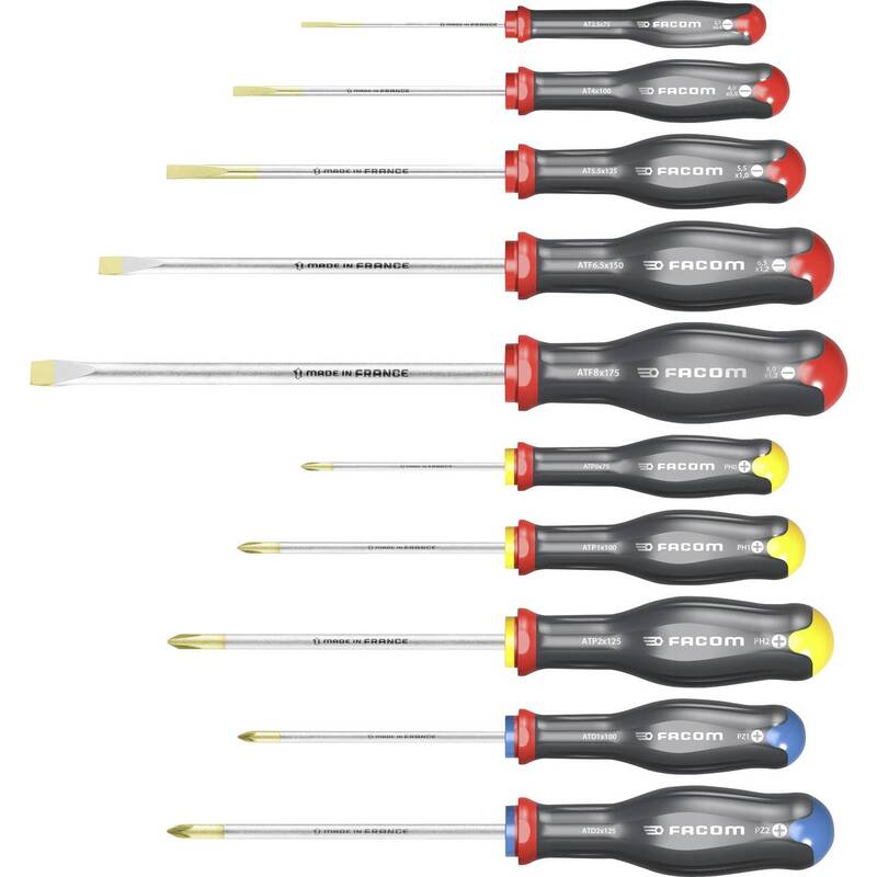 Facom Schraubendreher-Set Werkzeug Set Universal Phillips Pozidriv Schlitz - 3662424097027