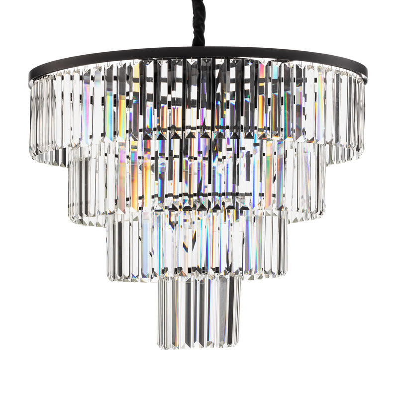 Nowodvorski-Lighting Hängeleuchte Cristal LED Pendelleuchte dimmbar schwarz - 5903139761499