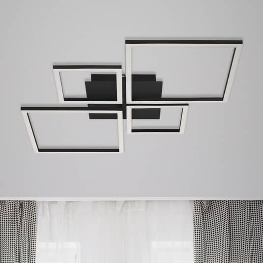 Briloner LED-Deckenlampe Deckenlampe Lampe Frame Step dim LED 4-flammig schwarz - 4002707401667