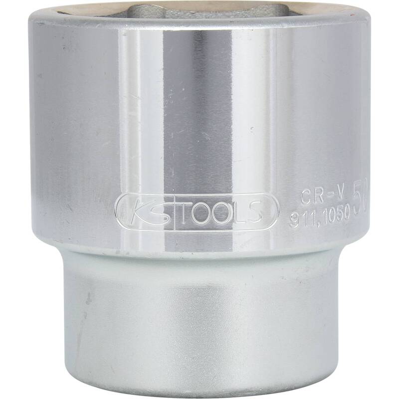 KS Tools Stecknuss 1" 50mm 9111050 Stecknuss Chrom-Vanadium Stahl 76mm 1000g - 4042146044223