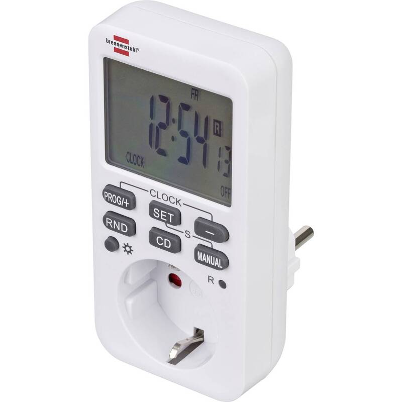 Brennenstuhl Zeitschaltuhr digital Wochenprogramm 3600W IP20 Countdown-Funktion - 4007123665303