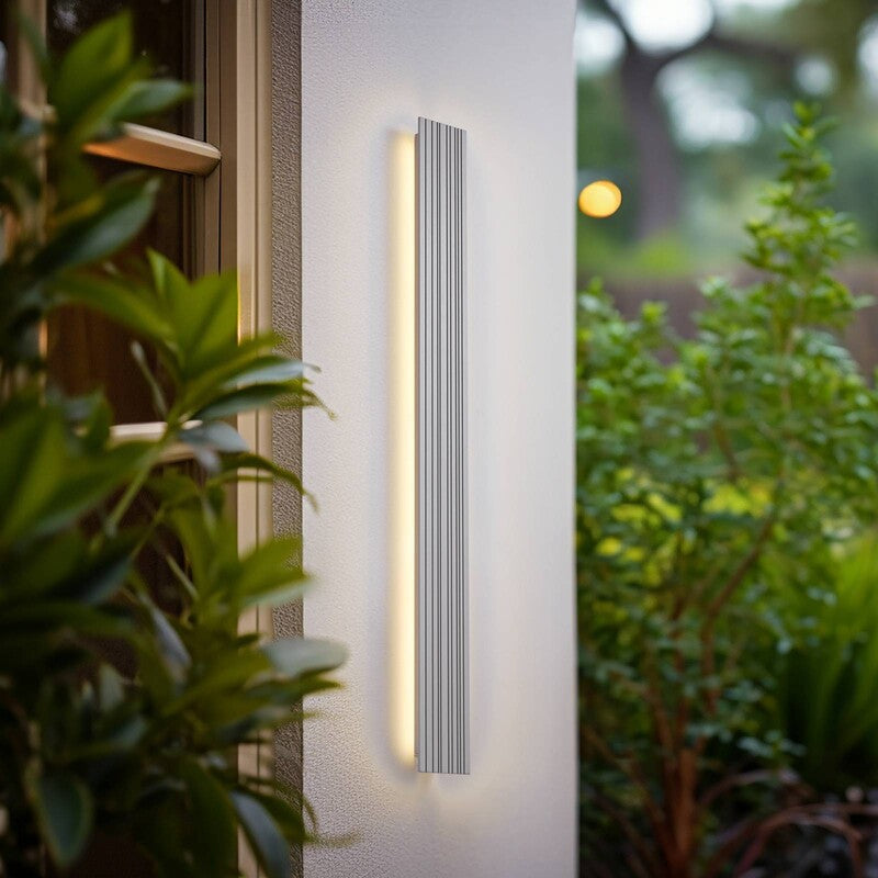 Lucande Außenwandleuchte Melira LED Gartenleuchte Lampe grau 100cm IP65 2700K - 4255830906718