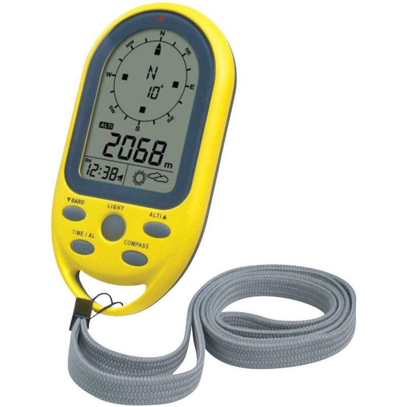 TECHNOLINE Höhenmesser EA 3050 Gelb 300-1100 mbar inkl. CR 2032 Knopfzellen - 4029665130507