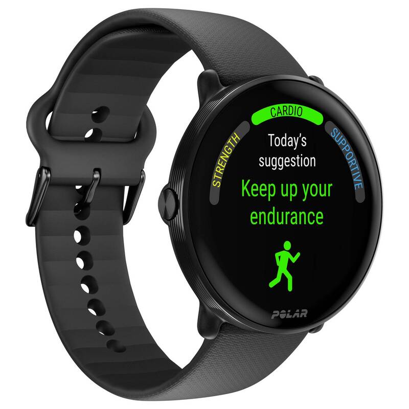 Polar Sportuhr Fitnessuhr Ignite 3 GPS Schwarz S/L mit Touchscreen und Akku - 0725882062488