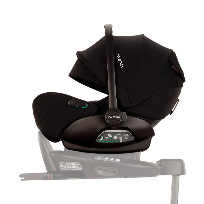Nuna Babyschale ARRA flex Caviar 25 Autositz Gruppe 0+ schwarz von Geburt an - 8721094534142