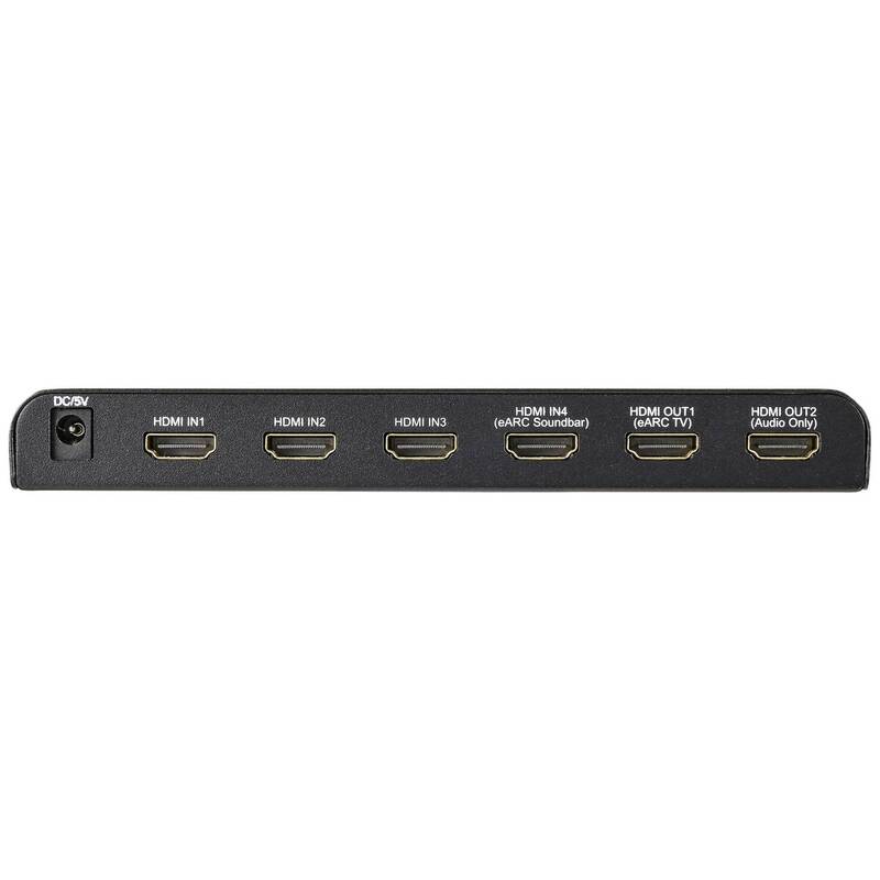 SpeaKa Professional SP-HDA-550 4 Port HDMI-Switch HDMI-Umschalter - 4064161220185