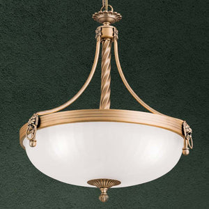 B-Ware Hängeleuchte Rocca LED Pendelleuchte dimmbar bronze weiß 50cm 3-flammig 44cm