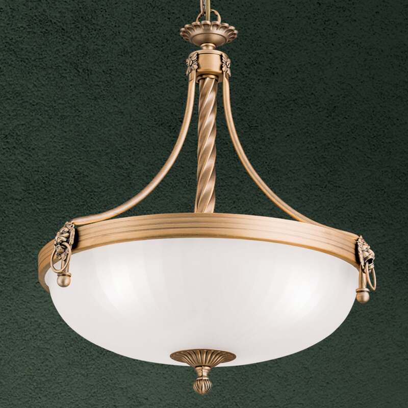 Hängeleuchte Rocca LED Pendelleuchte dimmbar bronze weiß 50cm 3-flammig 44cm - 9003090248865