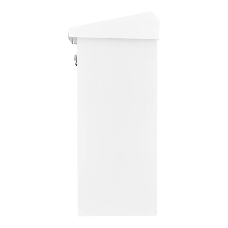Burg-Wächter Briefkasten Comfort 913 W abschließbar mit Kipptüre weiß verzinkt - 4003482041208
