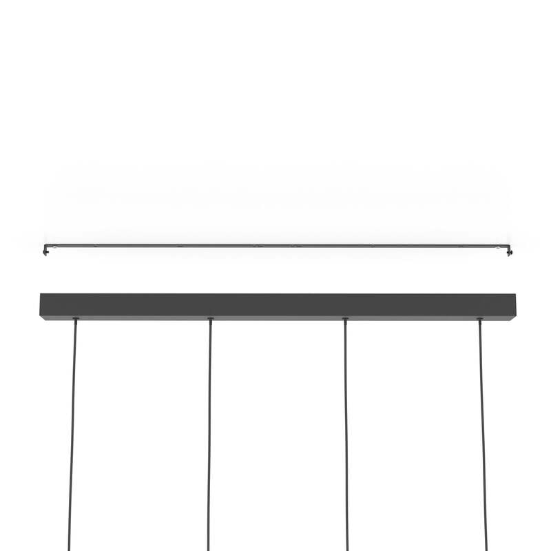 Eglo Pendelleuchte Hängelampe Almudaina LED dimmbar schwarz 4-flg 84cm Leuchte - 9008606274109