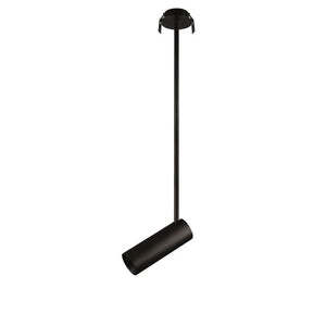 B-Ware NOVA LUCE Pendelleuchte Hängelampe BRANDO Aluminium Schwarz LED GU10 LED Einbau