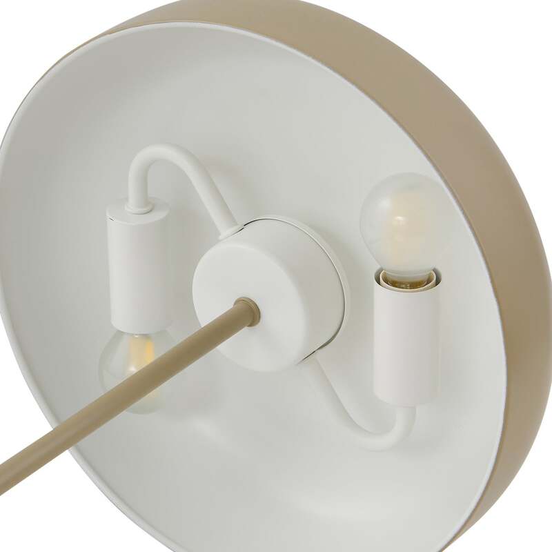 Lindby Tischleuchte Edion beige Metall 45 cm E14 2x10W nicht enthalten - 4251911785791