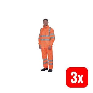 3x B-Ware Regenbundhose Gr.L, Orange En471 Kl.2 / En343