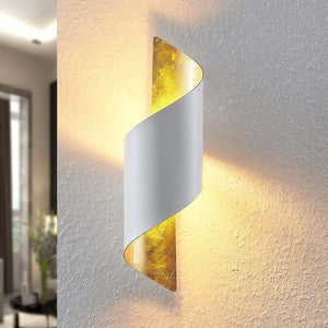 B-Ware Lindby Wandleuchte Desirio LED Wandlampe dimmbar Akzentbeleuchtung weiß gold