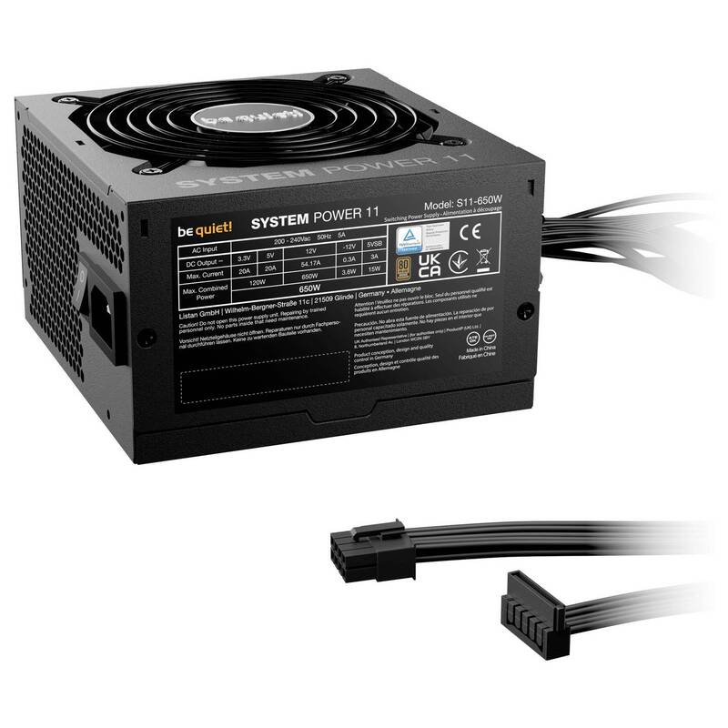 be quiet! Netzteil SYSTEM POWER 11 650W PC Netzgerät ATX Stromversorgung 80 Plus - 4260052191873