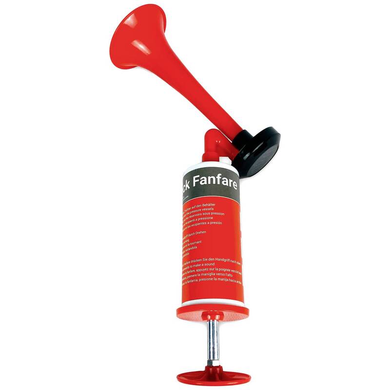 HP Autozubehör 10821 Luftdruck-Fanfare 115dB Hupe Horn Signalhorn Rot 7 STÜCK - 4007928108210