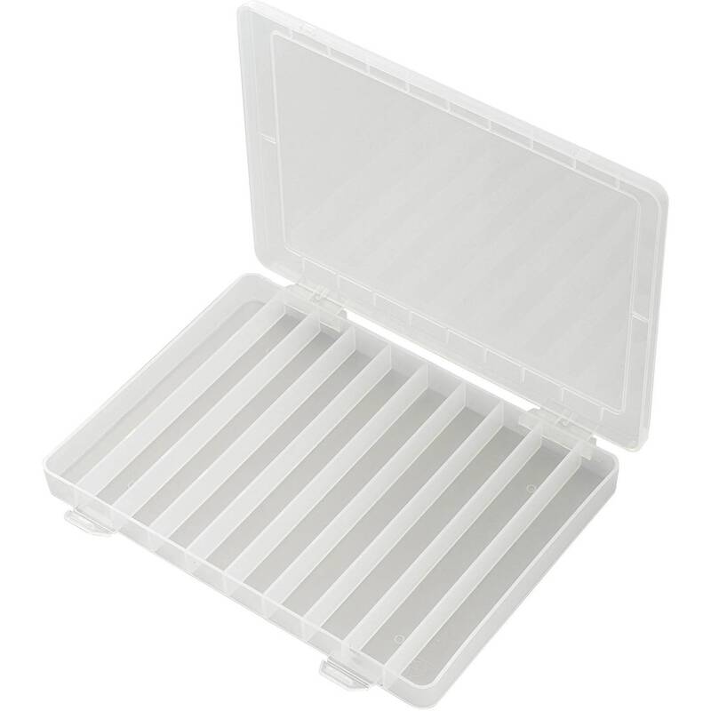 TRU COMPONENTS Sortimentskasten PP10-01 10 Fächer transparente Aufbewahrung - 4016139229652